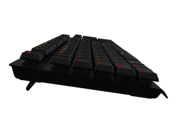 Tesoro Gram Spectrum G11SFL - Tangentbord - bakgrundsbelyst - USB - tangentbrytare: TESORO AGILE Blue - svart
