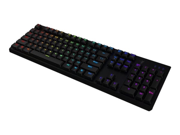 Tesoro Gram Spectrum G11SFL - Tastatur - bakgrunnsbelyst - USB - tastsvitsj: TESORO AGILE Blue - svart