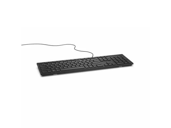 DELL KB216, Täysikokoinen (100 %), Langallinen, USB, QWERTY, Musta musta