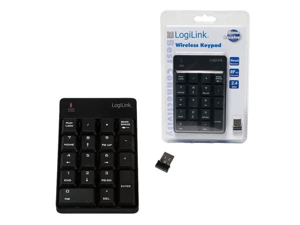 LogiLink - Tangentbord - trådlös - 2.4 GHz