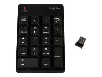 LogiLink - Puhelin - trådløs - 2.4 GHz musta