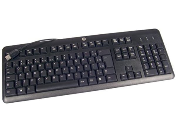 HP 672647-L33, Fullstor (100 %), Kabel, USB, Membrantangentbrytare, QWERTY, Svart Svart