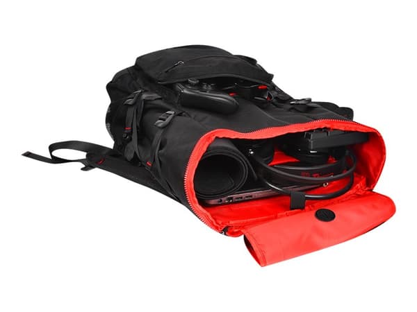 Tt eSPORTS Battle Dragon Utility - Ryggsäck för tillbehör till spelkonsol - polyester, 1680 D ballistisk nylon - svart - 17"