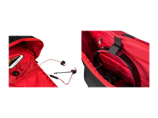 Tt eSPORTS Battle Dragon Utility - Ryggsäck för tillbehör till spelkonsol - polyester, 1680 D ballistisk nylon - svart - 17"