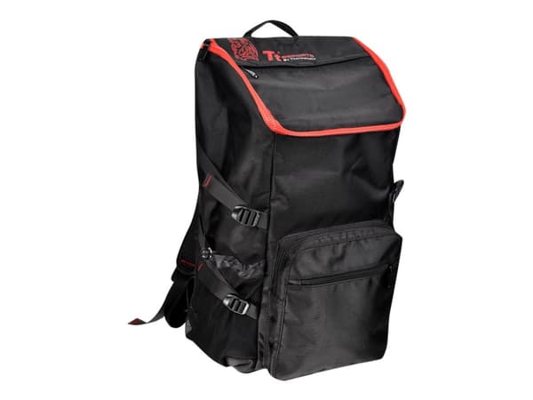 Tt eSPORTS Battle Dragon Utility - Ryggsäck för tillbehör till spelkonsol - polyester, 1680 D ballistisk nylon - svart - 17"