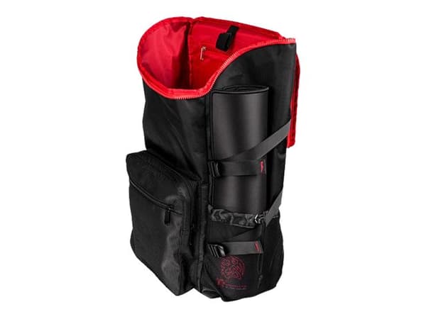 Tt eSPORTS Battle Dragon Utility - Ryggsäck för tillbehör till spelkonsol - polyester, 1680 D ballistisk nylon - svart - 17" Svart