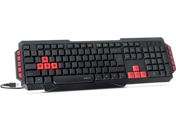 SPEEDLINK Ludicium - Tangentbord - USB - Nordisk - svart