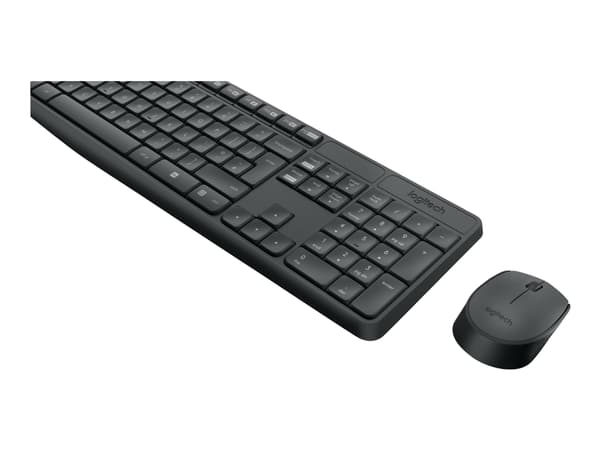 Logitech MK235 tastatur Mus inkludert USB AZERTY Belgisk Grå