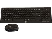 HP 579710-031, Full-size (100%), Trådlös, RF Trådlös, QWERTY, Svart