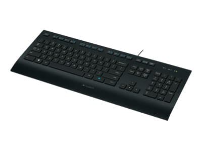 Logitech Corded K280e - Tastatur - USB - US International Sort