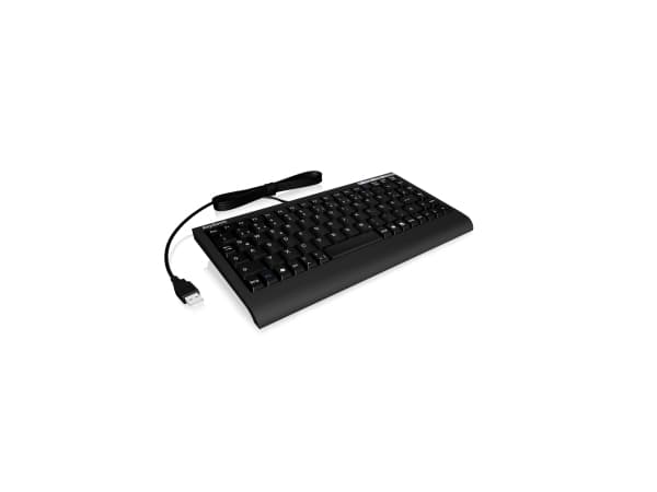 KeySonic ACK-595 C+, Mini, Ledningsført, USB, Lajittelu musta