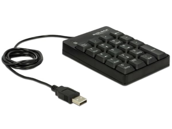 DeLOCK - Näppäimistö - USB - musta - vähittäismyyntipakkaus