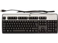 HP 701429-031 tastatur USB QWERTY Engelsk Sort, Sølv