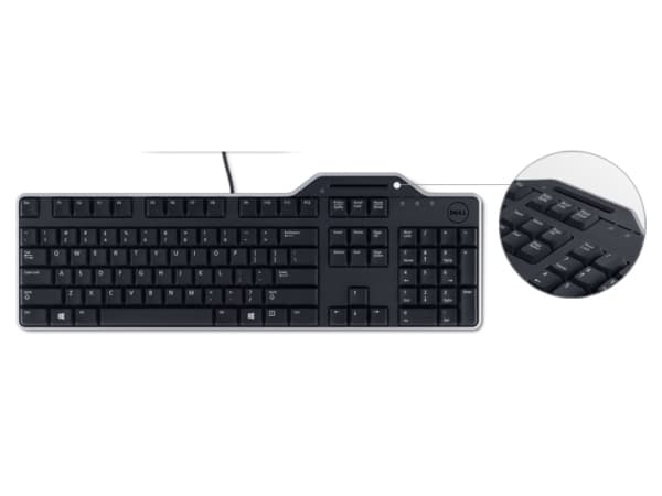 DELL KB813, Standard, USB, QWERTY, Svart
