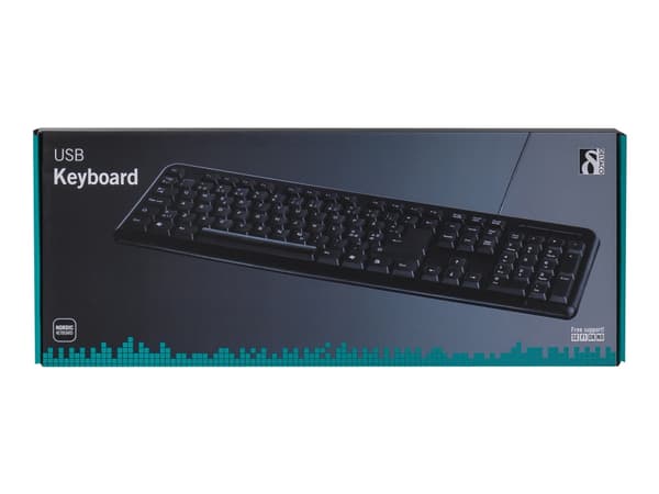 DELTACO TB-53 - Tangentbord - USB - svart