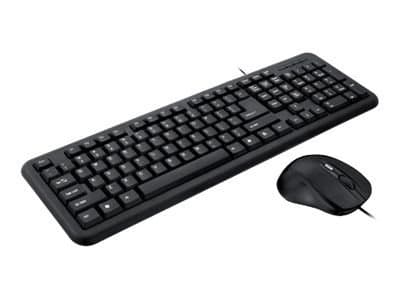 iBOX OFFICE KIT II - Tastatur og mus-sett - USB - sort Sort