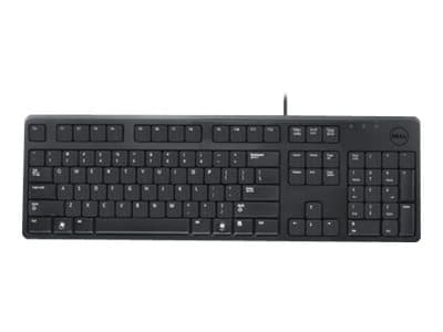 Dell KB212-B QuietKey - Tangentbord - USB - AZERTY - fransk - svart