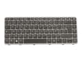 Miniatyrbild 2 av 3: HP Elite - Tangentbord - bakgrundsbelyst - fransk - för EliteBook Folio 1040 G1