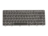 HP Elite - Tangentbord - bakgrundsbelyst - fransk - för EliteBook Folio 1040 G1