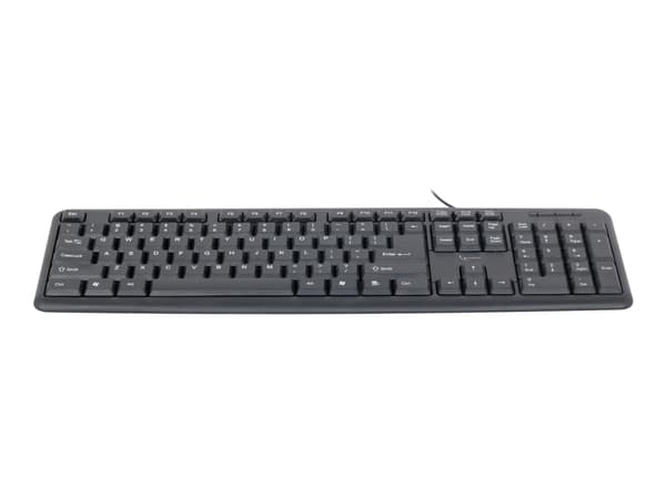 Gembird KB-U-103 - Tangentbord - USB - amerikansk - svart