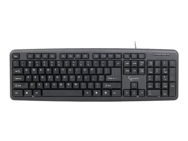 Gembird KB-U-103 - Tangentbord - USB - amerikansk - svart