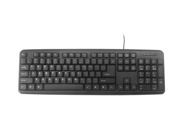 Gembird KB-U-103 - Tangentbord - USB - amerikansk - svart