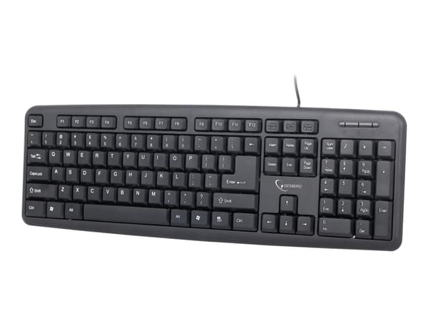 Gembird KB-U-103 - Tangentbord - USB - amerikansk - svart