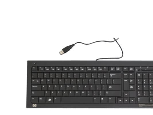 HP 539130-DE1, Täysikokoinen (100 %), Langallinen, USB, Musta musta