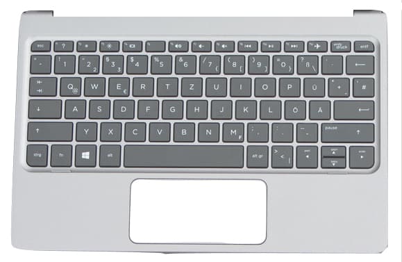 HP 834417-B31, Underhölje + tangentbord, Amerikanskt internationellt, HP, x2 210 G1
