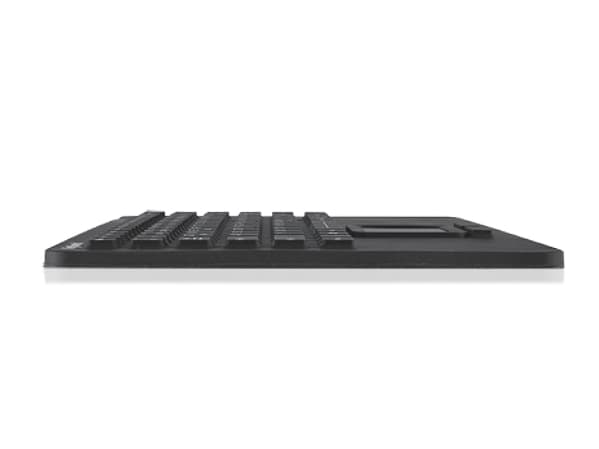 Keysonic KSK-5230 IN - Tangentbord - med pekplatta - USB - amerikansk - svart / vit