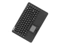 Miniatyrbild 1 av 5: Keysonic KSK-5230 IN - Tangentbord - med pekplatta - USB - amerikansk - svart / vit