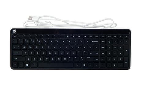 HP 802453-271, Full størrelse (100 og), Koblet med ledninger (ikke trådløs), USB, Mekanisk nøkkelbryter, Sort, Hvit Sort, Hvit