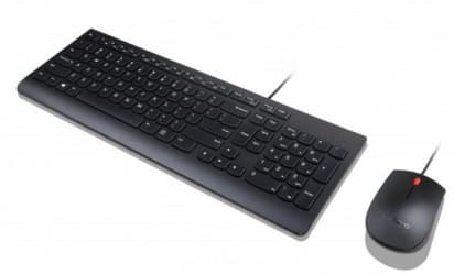 Lenovo Essential Wired Combo - Sats med tangentbord och mus - USB - Nordisk