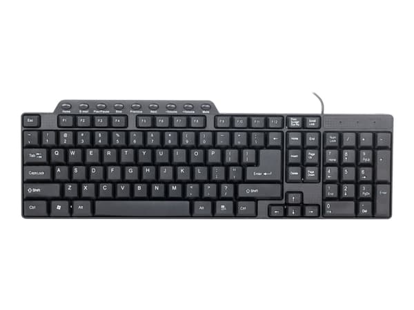Gembird KB-UM-104 - Tangentbord - USB - amerikansk - svart