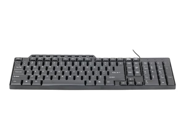 Gembird KB-UM-104 - Tangentbord - USB - amerikansk - svart