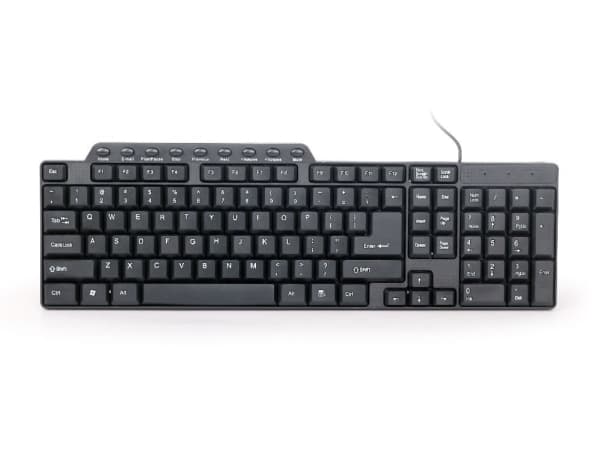 Gembird KB-UM-104 - Tangentbord - USB - amerikansk - svart