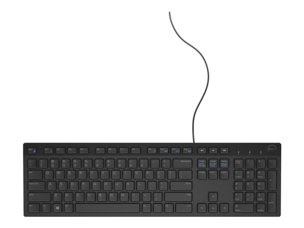 DELL KB216 tangentbord USB QWERTY Finsk, Svensk Svart Svart