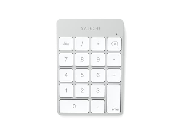 Satechi ST-SALKPS, Bluetooth, Kannettava tietokone/PC, Hopea, Alumiini, Akku, 78,4 mm