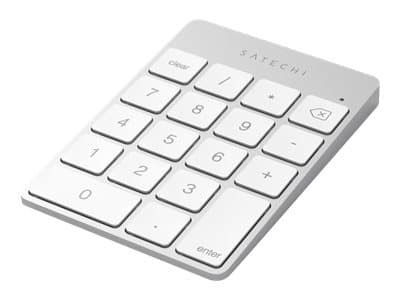 Satechi ST-SALKPS, Bluetooth, Kannettava tietokone/PC, Hopea, Alumiini, Akku, 78,4 mm