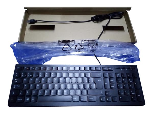 Lenovo 25209126 tangentbord USB Spansk Svart Svart