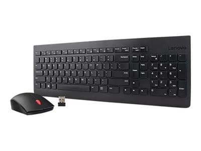 Lenovo 4X30M39472, Täysikokoinen (100 %), Langaton, Langaton RF, Mekaaninen, Musta, Sisältää hiiren