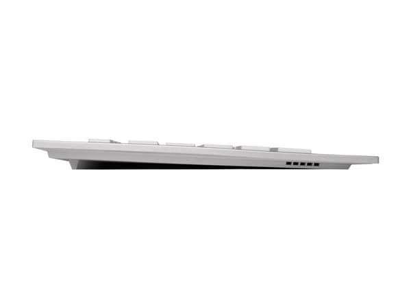 CHERRY DW 8000 tangentbord Mus inkluderad RF Trådlös Fransk Silver, Vit