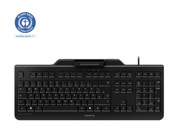 CHERRY KC 1000 SC tangentbord USB AZERTY Belgiskt Svart