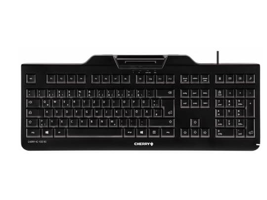 CHERRY KC 1000 SC tangentbord USB AZERTY Belgiskt Svart