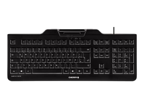 CHERRY KC 1000 SC tangentbord USB AZERTY Belgiskt Svart Svart