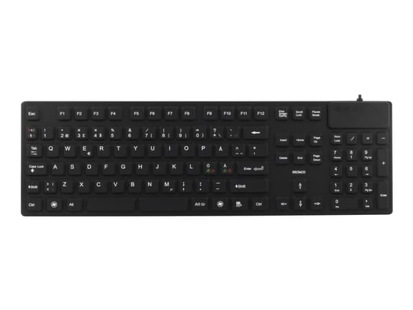 DELTACO tb-501 - Tangentbord - USB - hela norden - svart