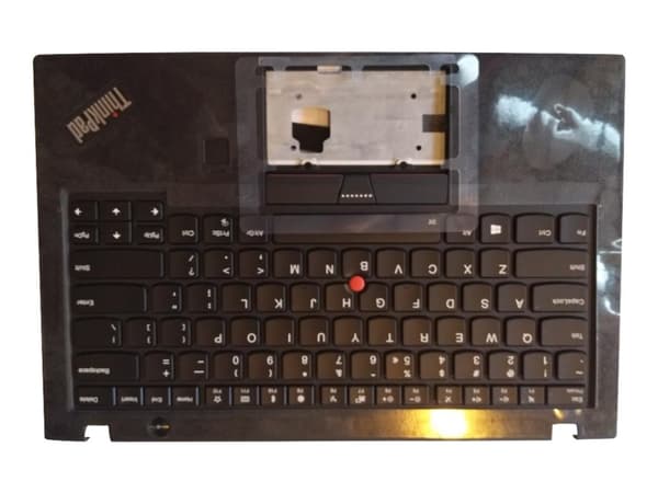 Chicony - Erstatningstastatur for bærbar PC - med Trackpoint - bakbelysning - QWERTY - US International - svart - FRU