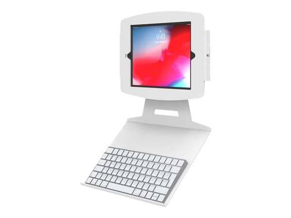 Compulocks Universal Keyboard Tray VESA Compatible - Monteringskomponent (tangentbordsfack) - vit - monteringsgränssnitt: 100 x 100 mm - väggmonterba