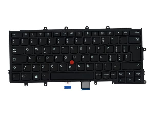 Chicony - Ersättningstangentbord för bärbar dator - med Trackpoint - QWERTY - italiensk - FRU - för ThinkPad A275 20KC, 20KD; X270 20HM, 20HN, 20K5,