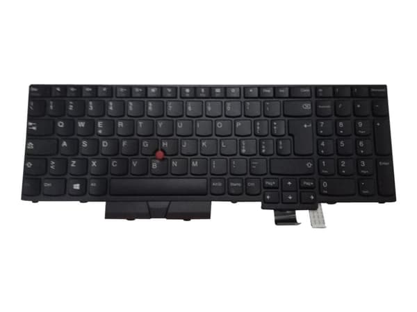 Chicony - Ersättningstangentbord för bärbar dator - med Trackpoint - QWERTY - italiensk - FRU, CRU - Tier 2 - för ThinkPad P51s 20HB, 20HC, 20JY, 20K